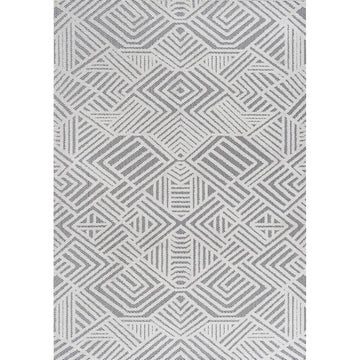 Jordan High-low Pile Art Deco Geometric Indoor/outdoor Area Rug